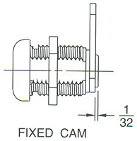 Stainless Steel Scalped Cam Locks (C607XS) - 3