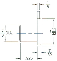 Cabinet Locks - Plug Removable (D3048A-25)