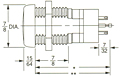 LQ23CC Medium Security Switch Lock Short Length - Center Common Switches (HD4156CCS-011)