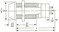 LQ13CC Tubular Switch Lock Center Common Switches (HD8156CC-011)