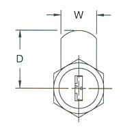 Die Cast Cam Locks (D3410E) - 2