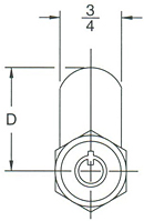 Tubular Cam Locks (C510XS) - 2