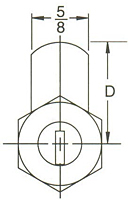 Dust Shutter Cam Locks (C621XS) - 2