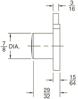 Cabinet Locks - Dead Bolt Style (D3045) - 2