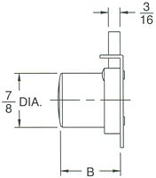 Cabinet Locks - Dead Bolt Style (2012B-01)