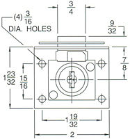 Cabinet Locks - Spring Bolt Style (2020A)