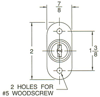 Sliding Door Locks (2830A) - 2