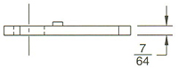 Straight for Flat Key Locks (S2201-13)