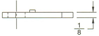 Straight for Flat Key Locks (S2202-13)