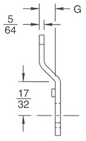 Offset for Flat Key Locks (F2200-13-02)