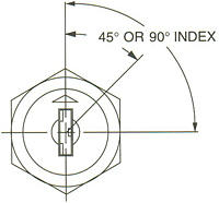 LQ9 Medium to High Security Switch Lock Short Length - Rotary Slide Switches (HD5166-02) - 2