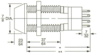 LQ13 Tubular Switch Lock Rotary Slide Switches (HD8156-050)