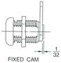 Stainless Steel Scalped Cam Locks (C607XS) - 3